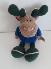 NICI *Elch*  Plüsch Schlenkerarme- und beine Kuscheltier gewaschen Stofftier