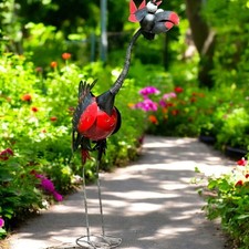 Gartenfiguren große Tiere - Fantasie XXXL handgefertigt Metall wetterfest 105cm