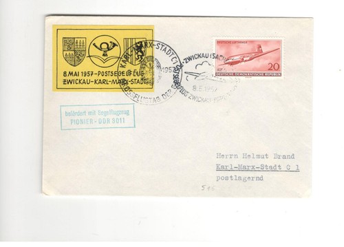 Ddr segelflug postflug - ddr, ab