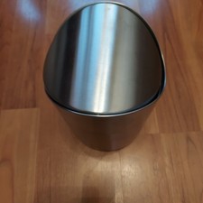 Tischmülleimer - Edelstahl, 15 hoch Durchmesser 12