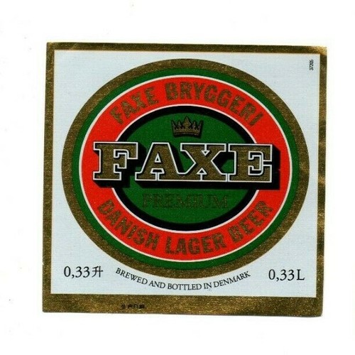 Dänemark bieretikett faxe - -,
