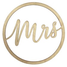 Holz Schild Mrs Hochzeit Mr &