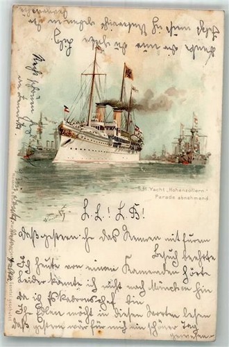 Yacht hohenzollern parade - hohenzollern,