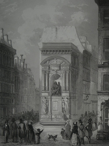 Gravur des brunnens von - gravur,
