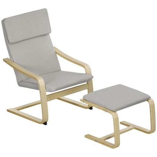 Homcom relaxsessel mit hocker - homcom,