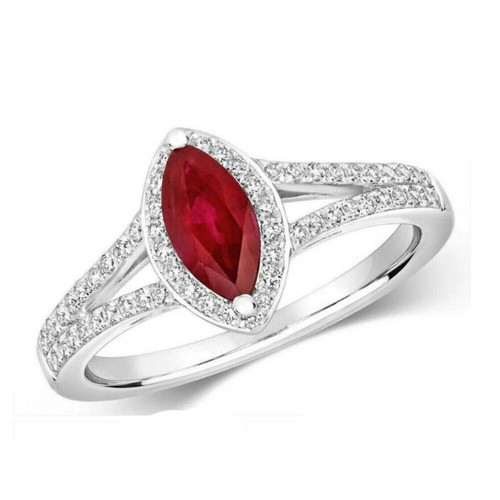 Echter rubin marquise und - rubin,