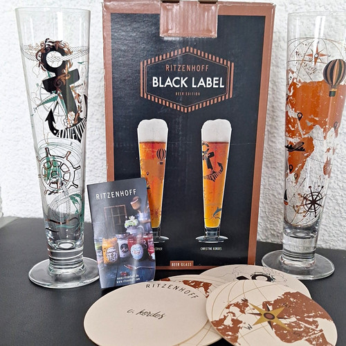 Ritzenhoff black label beer - ritzenhoff,