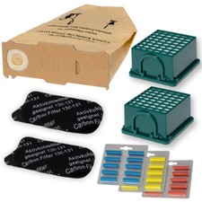64 tlg Sparset passend für Vorwerk Kobold VK 130 131 Filter, Duft