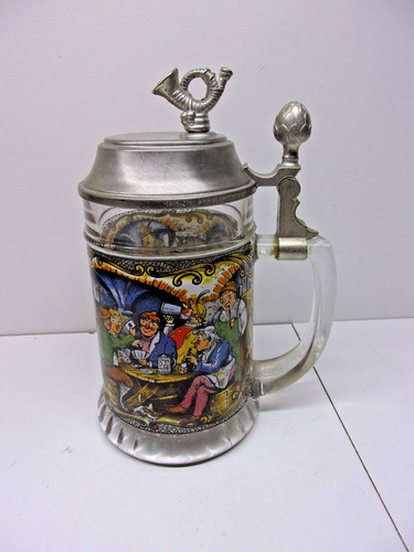 Bierkrug zinndeckel mit - bierkrug,