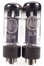 2x EL34 = 6CA7 Valvo Mullard