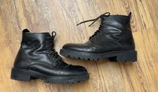 Vagabond Schnürboots Stiefeletten Leder Größe 38 Schwarz