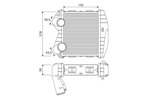 Valeo ladeluftkühler 818366 - valeo,