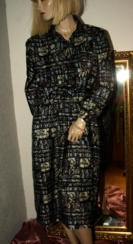 Seidiges vintage kleid - seidiges, *