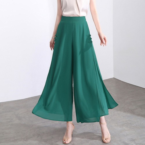 Chiffon damen weites bein hose - chiffon,