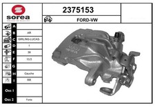 Bremssattel Hinten Links Girling-Lucas-Trw-System für Ford Galaxy I WGR 00-06