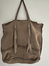 Große Handtasche, Beuteltasche, Shopper, Marc o Polo Leder Braun