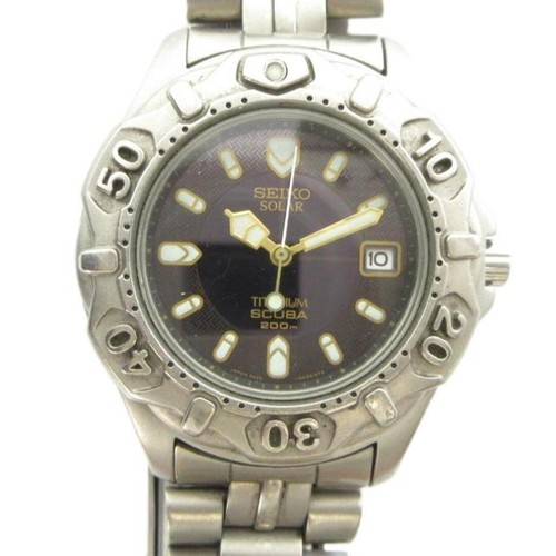 Seiko diver solar titanium uhr - seiko,
