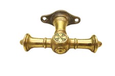 1 v. 75 antiken Fenstergriffe Fensterolive Fensterknauf Fenster Messing 1896