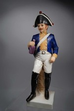 dekorative Porzellan Soldaten Figur - Musketier 4. Regiment  1807 - 22.5cm