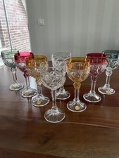 Bleikristall Gläser farbig