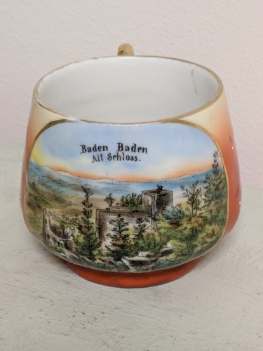 Antik ansichtstasse baden - ansichtstasse,