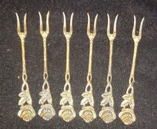 6x COCKTAILGABEL 835er Silber