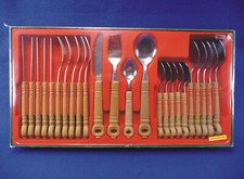 RÖR Edelstahl 24 tlg. komplett Besteck Tafelbesteck Vintage 70er Jahre unbenutzt