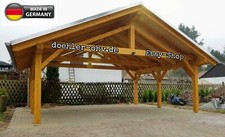 Doppelcarport Satteldach 6m x