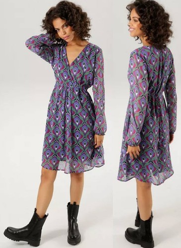 Neu gefüttert chiffon kleid - gefÜttert,