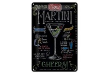 Blechschild Cocktail 20x30 cm