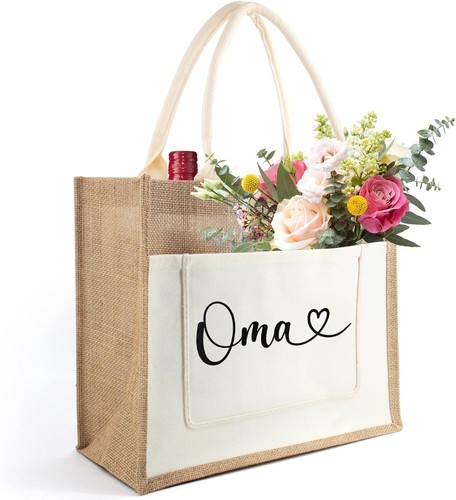 Damen jute einkaufstasche - damen,