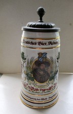 Bier Krug Maßkrug Reinheitsgebot Ingolstadt Zinndeckel 1,0 l