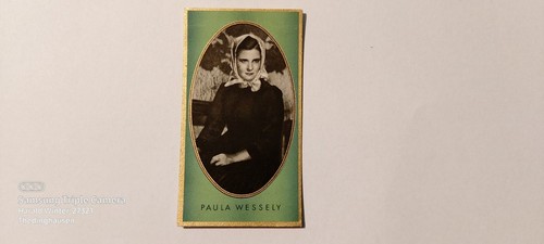 Zigarettenbild paula wessely - paula,