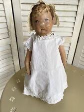 altes Puppenkleid, Taufkleid, weiß mit schöner Spitze