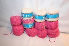 Ibiza Lady Hobby Wolle Boucle Wolle Garn 540 Gramm wollweiß rosa