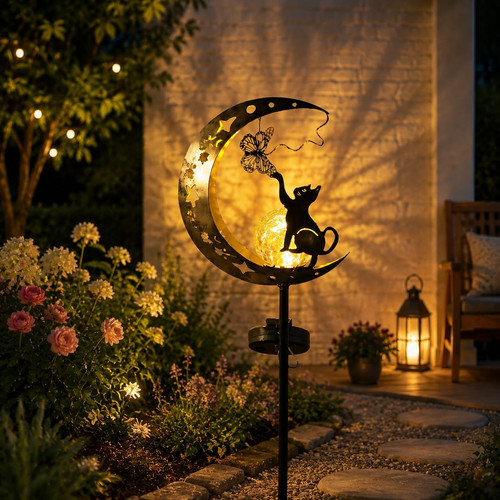 Mond solarleuchten garten - solarleuchten,