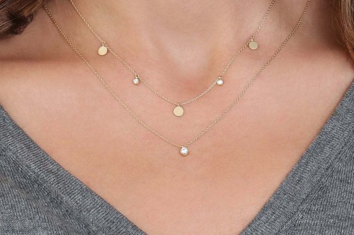 Zwei diamant hals - zwei,