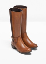 Neu Lederstiefel Gr. 39 Coqnnac Damenstiefel Leder-Stiefel Boots Stiefeletten