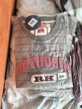 Rothosen  T-Shirt Rot Grau