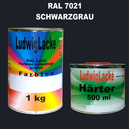 Schwarzgrau ral 7021 matt kg - 7021,