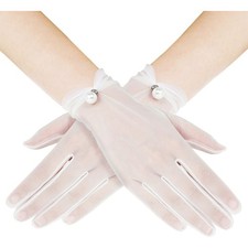 Retro Spitzen Handschuhe Satin