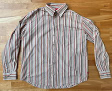 HEMD Herren S.OLIVER  gestreift, braun-rot/orange, Größe: XXL