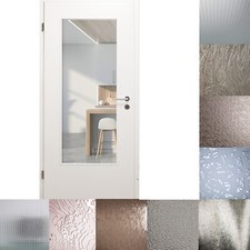 Glaseinsatz für Holztüren Lichtausschnittglas Ornamentglas Klarglas Milchglas