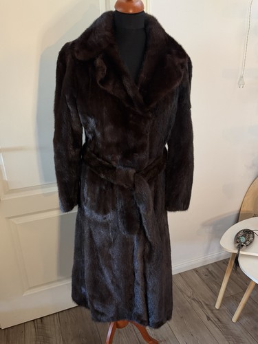 Vintage kara nerzmantel lang - vintage,