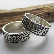 Keltischer Knoten Ring Silber