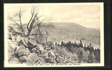 Ansichtskarte Vockerode, Calbe mit Blick nach den Wachtsteinen am Meißner 1927 