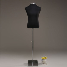 Herrenbüste Schaufensterpuppe Schneiderpuppe Torso, Gr.46/48 Schwarz BWare