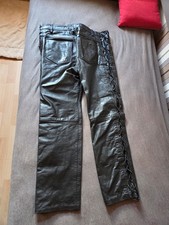 Motorrad Lederjeans mit Seitenschnürung