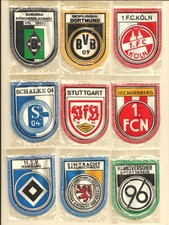 47 x Aufnäher von Vereinen aus Deutschland und Europa - Fussball - DFB - UEFA