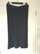 Strickrock Rock Jeans dunkelblau Gr. L Reiss mit Gürtel stretch **NEU**